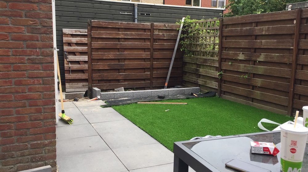 Tuin in aanleg